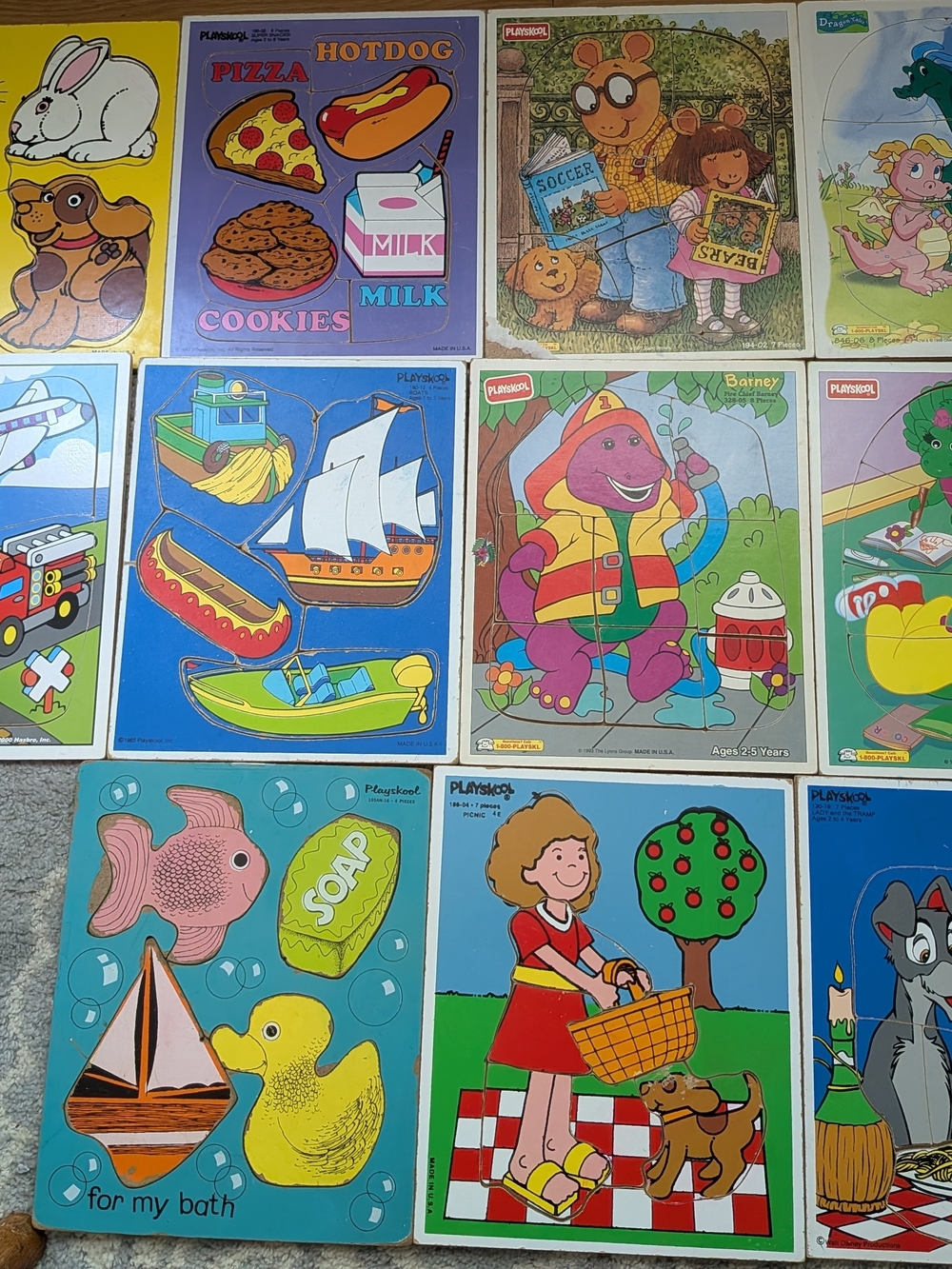 Vintage Lot Of 11 Puzzles